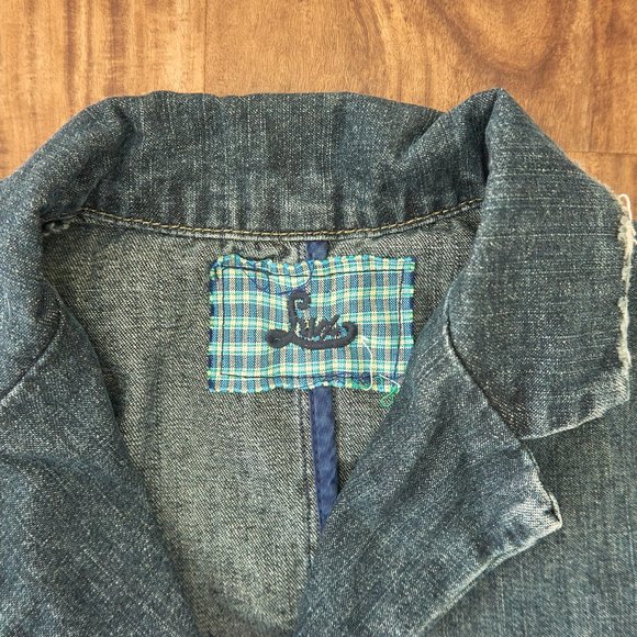 Lux Women's Blue Denim Jacket, Size 8, Made in USA - Picture 5 of 8